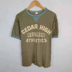 半袖 Tシャツ ロゴプリント アースカラー オリーブ メンズ 古着 アメカジ ストリート