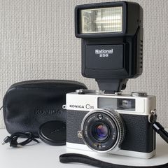 RICOH Elnica F コンパクトフィルムカメラ フラッシュ付き 完動品