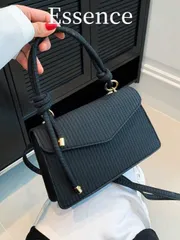 バッグ レディース ハンドルバッグ ハンドバッグ ショルダーバッグ 斜めがけバッグ 手編み クラッチバッグ レトロ調 スクエア