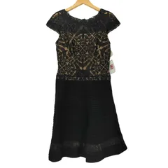 タダシショウジ TADASHI SHOJI 花柄レース切替ワンピース レディース  6のサムネイル