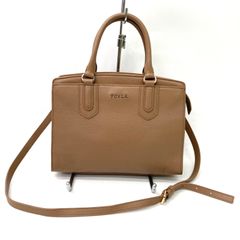 FURLA バッグ ハンドバッグ アフロディーテ レザー ベージュ - メルカリ