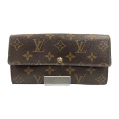 LOUIS VUITTON ルイヴィトン モノグラム ポシェット ポルト モネ クレディ 二つ折り長財布 M61725 ブラウン
