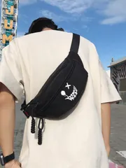 バッグ メンズ ウエストバッグ ショルダーバッグ/スリングバッグ、ハイキング用マルチファンクション クロスボディバッグ、ウエストパック ミニショルダーバッグ/スリングバッグ、カジュアルファッション 防水 スマホチェ