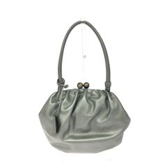 美品✨Sybillaシビラ ハンドバッグ ワンショルダー がま口 レザー 黒