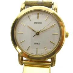 セイコー SEIKO 4N21-0810 SPIRIT 腕時計 クォーツ ラウンド ■GY18