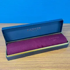 WB182 良品 LANVIN PARIS ランバン カシミヤ100% マフラー ボルドーカラー 箱付 ブランド小物 レディース ファッションのサムネイル