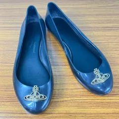 WB188 Vivienne Westwood Melissa ヴィヴィアンウエストウッド メリッサ フラットシューズ パンプス オーブ ブラックのサムネイル