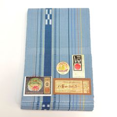 専用帯7777 ○やまと誂製 高級 正絹 藍染 片面全通 リバーシブル 袋帯