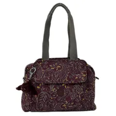 Kipling(キプリング) ショルダーバッグ - パープル×グレー×イエロー 花柄