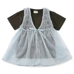 《新品》チュールベストセット半袖Tシャツ F.O.KIDS チャコール 子供服 半袖 夏 R207115のサムネイル