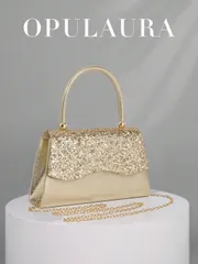 バッグ レディース ドレスバッグ レディースファッショングリッターフラップクラッチバッグ、ラグジュアリーな輝くイブニングバッグ、正装、ガラ、結婚式、パーティー、カクテル、誕生日会、ブライダルクラッチに適しています