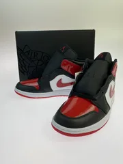 【中古品】 NIKE ナイキ AIR JORDAN 1 MID SE BLACK WHITE VARSITY RED HV4091-006 エアジョーダン1 ミッド SE メンズ スニーカー 靴 シューズ 【160-260424-em-43-min】