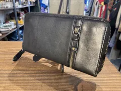 MP308) Dakota BLACK LABEL バルバロ ラウンドファスナー 長財布 中古 現状品 / ダコタ ブラックレーベル ロングウォレット メンズのサムネイル