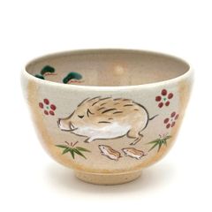 乾山桜 茶碗 平安桜谷造 抹茶椀 茶道具 京焼 清水焼 桜谷窯 中村桜谷