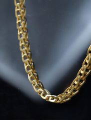 18KGPゴールドカラー ウィートチェーン ネックレス 刻印無し 55cm 