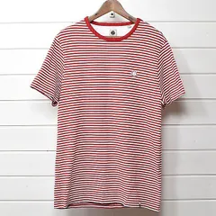 プリティーグリーン ボーダー Tシャツ L レッド ホワイト Pretty Green｜23c2319