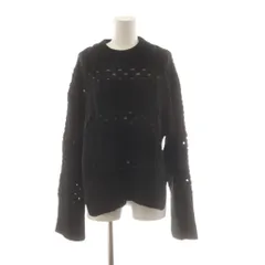 ザラ ZARA ケーブルニット セーター L 黒 ブラック /AZ