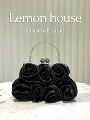 バッグ レディース ドレスバッグ 1個 ブラック レトロ ファブリック ローズ装飾 ハンドバッグ、ファッション エレガント クラッチ財布、ショルダーバッグ、チャイナドレス バッグ、イブニングパーティー、結婚式、バン