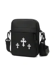 バッグ メンズ ショルダーパック 斜めがけショルダーバッグ、カジュアルミニナイロンクロスボディバッグ、軽量で撥水性、デイリーウェア、サイクリング、クリスチャンギフト、クロスとイエス主題、スポーツ&フィットネスに適し