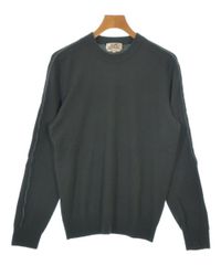 HERMES エルメス ショルダーボタン メランジ コットンニット グリーン