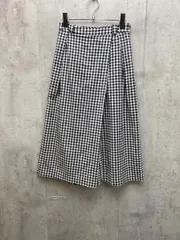 ZARA ザラ ギンガムチェック ワイド パンツ ゆったり 体型カバー 総柄sizeXS/白ｘ黒 ■◇ レディース