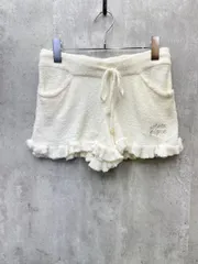 新品 gelato pique ジェラートピケ スムーズィーフリルショート パンツ ルームウェア パジャマ 部屋着 ふわふわ sizeF/白 ■◇ レディース