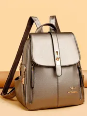 バッグ レディース バックパック 2025年新作 高級ソフトレザーバックパック、ファッションデザイナーソフトPUレザーブックバッグ、大容量 レディース トラベルバッグ