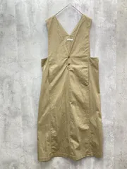 FORK&SPOON フォーク＆スプーン アーバンリサーチ コットンナイロンVネック ワンピース シンプル 無地size1/カーキ ■◆◎レディース