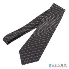 GUCCI グッチ ネクタイ GGロゴ ブラック シルク100 服飾小物 メンズ 26k303-43