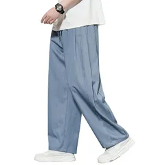 [HMT] ワイドパンツ メンズ ズボン ガウチョパンツ スラックス ずぼん 大きいサイズ ゆったり ボトムス 無地 ストレートパンツ おしゃれ ロングパンツ 春 夏 秋 0