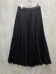 美品 niko and ニコ アンド ロング プリーツ スカート 総柄 エンボス加工 ウエストゴム 綺麗め 上品 sizeL/黒 ■◇ レディース