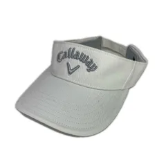 中古 キャロウェイ Callaway サンバイザー フリー 白 ホワイト ロゴ刺しゅう