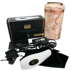 186000 通電確認のみ スムーズスキン pure fit 家庭用 光脱毛器 100万回照射 ブラック 収納ケース付き