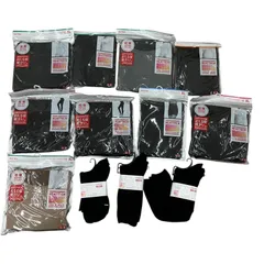 186000 現状品 UNIQLO +J ユニクロ 極暖ヒートテックエクストラウォームクレーネックT 長袖 XL ブラック ブラウン 靴下 レギンス レディース 12点まとめ売り