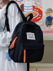 バッグ レディース バックパック 1個 シンプルでコントラストのあるデザインの小型バックパック、旅行、アウトドア、ショッピング、バケーションに適しています