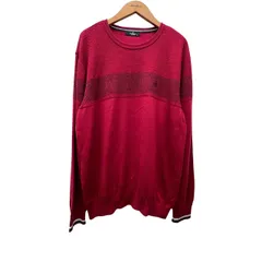 Munsingwear マンシングウェア メンズ トップス 長袖 ニット ロゴ レッド 3Lサイズのサムネイル