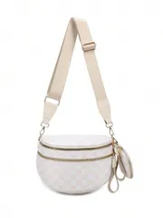 バッグ レディース ショルダーバッグ 2025年新作 ファッションチェック柄コインケース 大容量ショルダーバッグ 多用途 軽量メッセンジャーバッグ