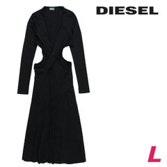 新品・未使用 ディーゼル DIESEL [Lサイズ] 長袖ロングワンピース