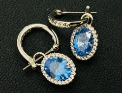 SWAROVSKI スワロフスキー✴︎ ドロップタイプ Constella コンステラ レディース オーバルカット ブルー