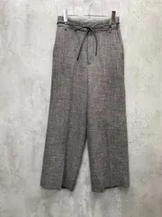 ADAM ET ROPE' アダムエロペ リネンライクキャンバス パンツ size36/ブラック ■◇ レディース