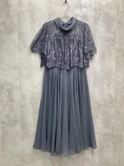 Perle Peche ペルルペッシュ レース ワンピース 結婚式 お呼ばれ 二次会 size38/グレー ■◆ レディース