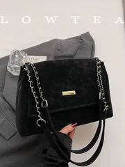 バッグ レディース ショルダーバッグ 1個 低めのティー色 PUレザーショルダーバッグ、レディースレトロファッション スクエアハンドバッグ、トップハンドル デザイン、フラップマグネット式クロージャー、取り外し可能