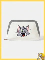 バッグ レディース クラッチバッグ &    レディースファッション かわいい カラーブロック 猫プリント クラッチバッグ