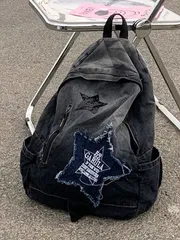 バッグ レディース バックパック 女性用アウトドアデニムバックパック 大容量 学生キャンパスバックパック、スクールバッグ クリスマスギフト