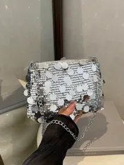 バッグ レディース ドレスバッグ 1個 スパンコール ショルダーバッグ、ファッション クロスボディバッグ、レディース イブニングクラッチ、パーティーや日常使いに適しています、スパンコール