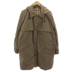 ダックス DAKS ステンカラーコート 中綿コート ライナー付き ロング ジップアップ L 茶 ブラウン NSW1534 /HN ■GY53のサムネイル