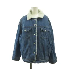 アナップ ANAP デニムジャケット ジージャン 上着 M インディゴ ブルー ボア 長袖 /PP ■ECA004