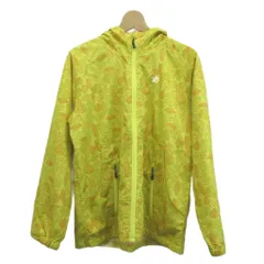 ロゴス LOGOS ジャケット マウンテンパーカー 上着 M 黄 イエロー リーフ柄 フード付き 長袖 /MD ■ECA004