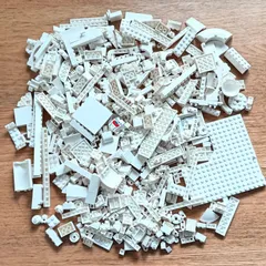 レゴ 正規品 中古 まとめ売り 約700g 白 大量 レゴブロック【管理番号：3603】