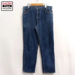 90s USA製 vintage LANDS' END デニムパンツ メンズ 表記34×30サイズのサムネイル